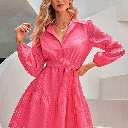 Chic Plaid Single Breasted Dress: The Perfect Blend of Style and Versatility for Modern Women - Très Elite