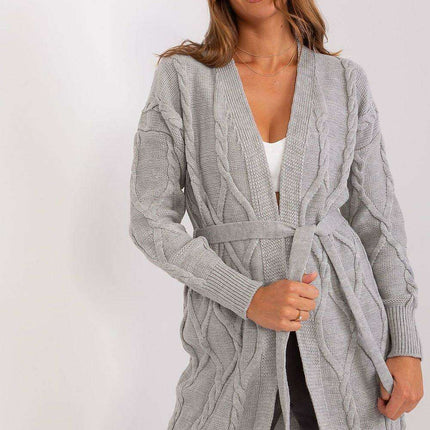 Chic Plaid Tie-Detail Wrap Cardigan for Ultimate Comfort