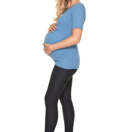 Chic Pleated Blouse for Maternity and Nursing - Très Elite