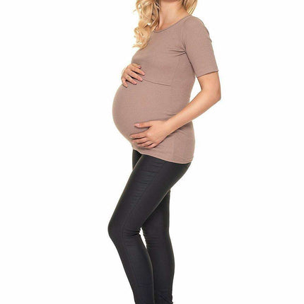 Chic Pleated Blouse for Maternity and Nursing - Très Elite