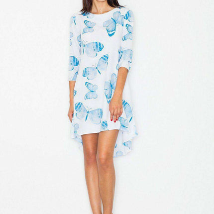 Chic Pleated Blouson Day Dress - Style Model 62993 - Très Elite