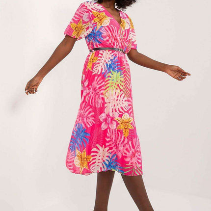 Chic Pleated Midi Dress For Effortless Elegance Everyday - Très Elite