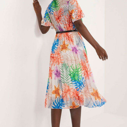 Chic Pleated Midi Dress For Effortless Elegance Everyday - Très Elite