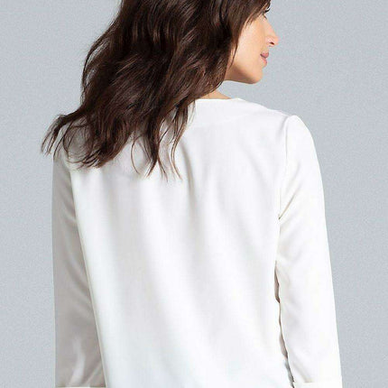 Chic Pleated Neck Blouse - Très Elite