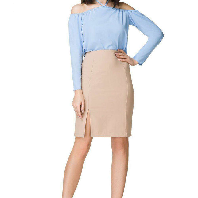 Chic Pleated Off-Shoulder Blouse for Effortless Elegance