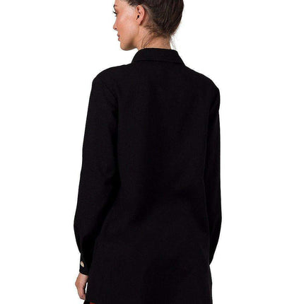 Chic Pleated Tunic with Convenient Front Pocket - Très Elite