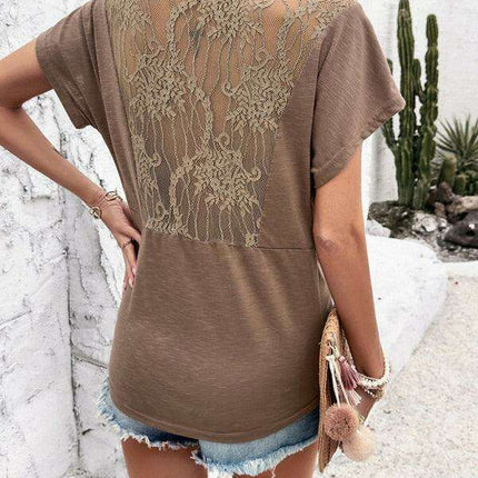 Chic Pleated V-neck Blouse - Women's Stylish Top