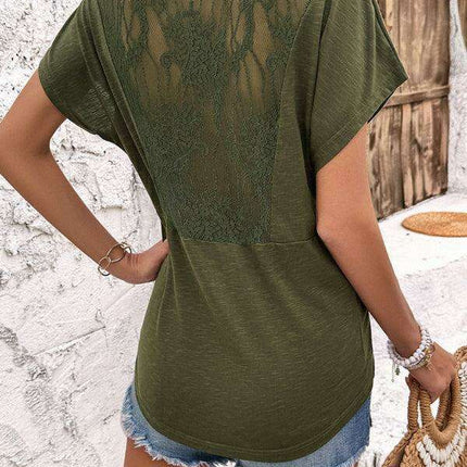 Chic Pleated V-neck Blouse - Women's Stylish Top