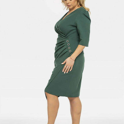 Chic Plus Size Alena Envelope Dress - Très Elite