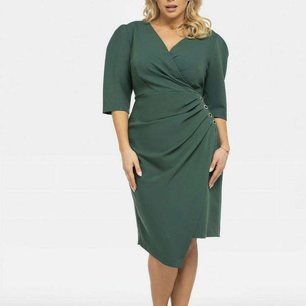 Chic Plus Size Alena Envelope Dress - Très Elite