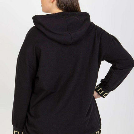 Chic Plus Size Cotton Zip-Up Hoodie - Très Elite