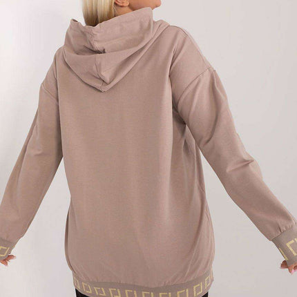 Chic Plus Size Cotton Zip-Up Hoodie - Très Elite