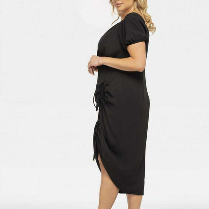 Chic Plus Size Inessa Pencil Dress with Elegant Envelope Neckline - Très Elite