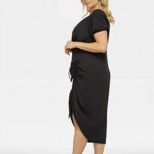 Chic Plus Size Inessa Pencil Dress with Elegant Envelope Neckline