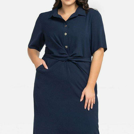 Chic Plus Size Kyoto Office Dress by Karko