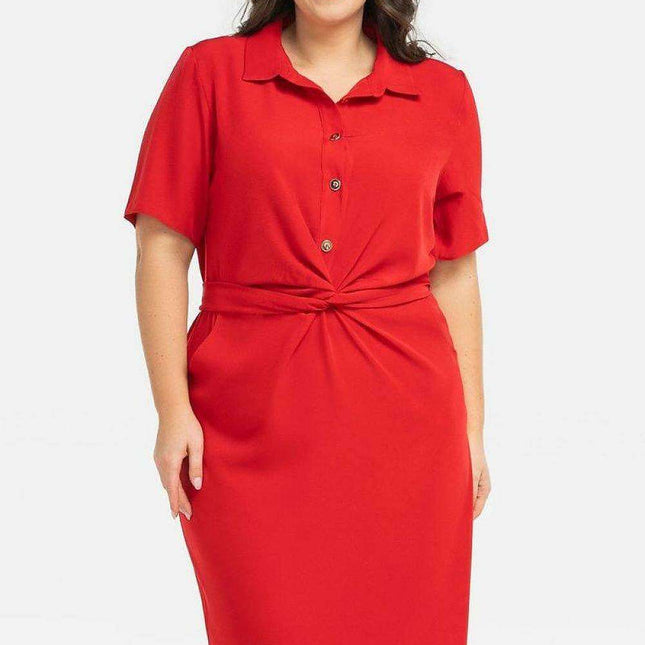 Chic Plus Size Kyoto Office Dress by Karko - Très Elite