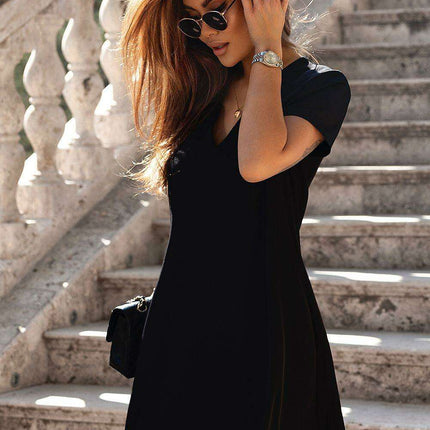 Chic Polish Flare Dress Cream Timeless European Design