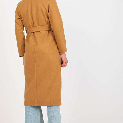 Chic Polyester Tie-Waist Wrap Coat for Women - Très Elite