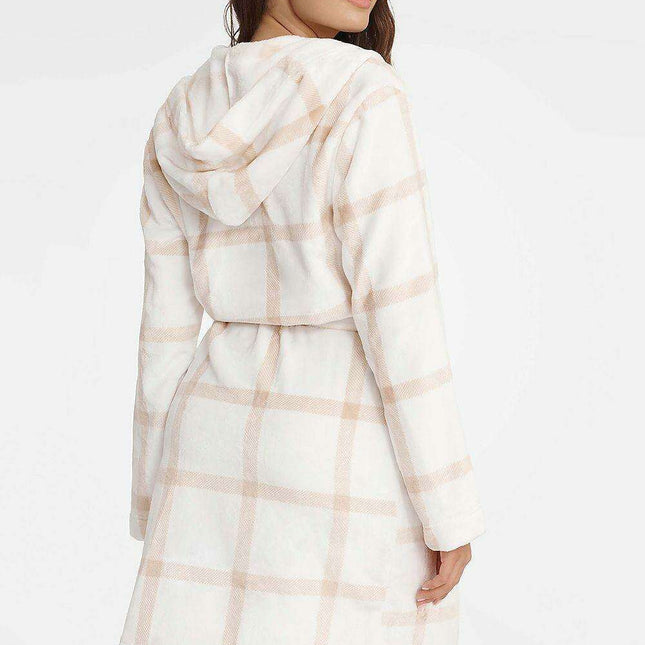 Chic Printed Hooded Robe for Women by Hendersize