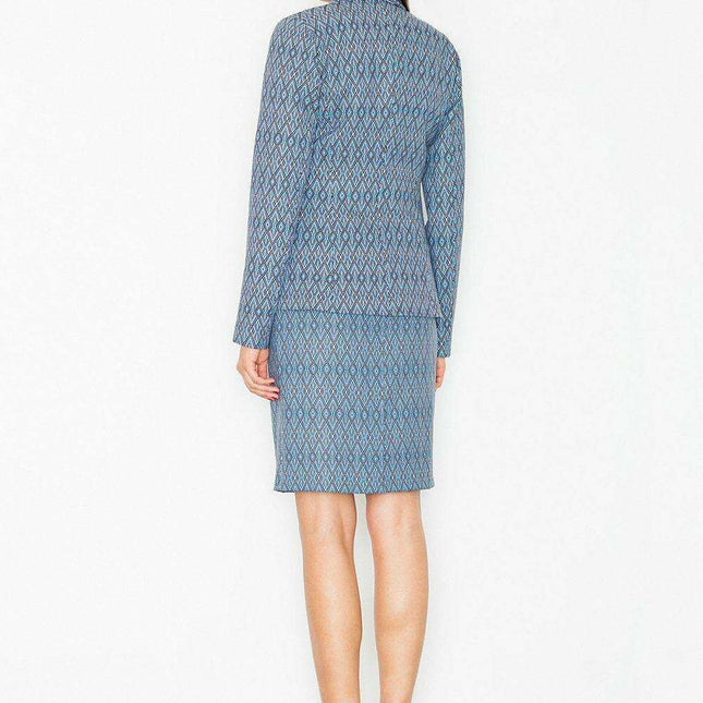 Chic Printed Pencil Skirt with Hidden Zip - Available in Multiple Sizes