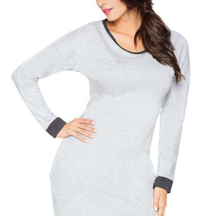 Chic Raw Edge Knit Day Dress - Très Elite