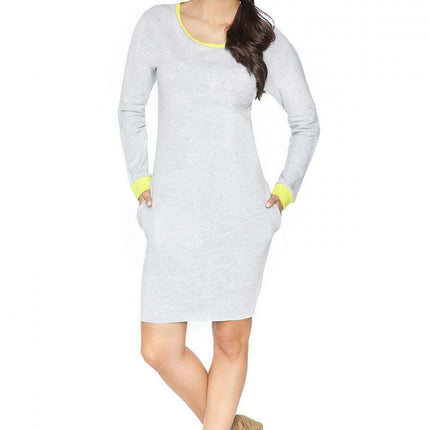 Chic Raw Edge Knit Day Dress - Très Elite