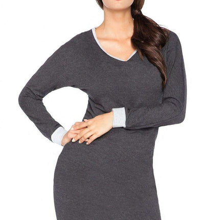 Chic Raw Edge Knit Day Dress - Très Elite