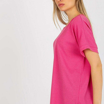 Chic Relaxed Ribbed Cotton Blouse - Très Elite