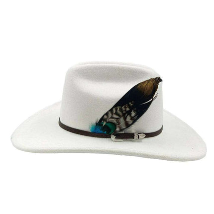 Chic Retro Cowboy Hat - Elegant White Jazz Style for All Occasions - Très Elite