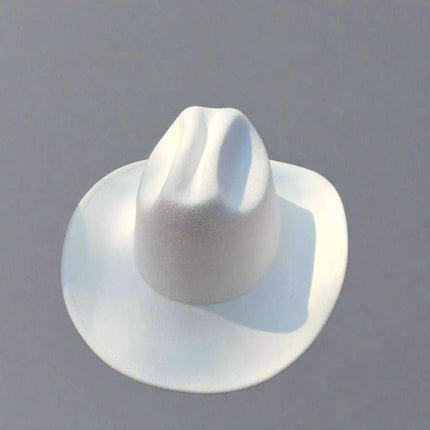 Chic Retro Cowboy Hat - Elegant White Jazz Style for All Occasions - Très Elite