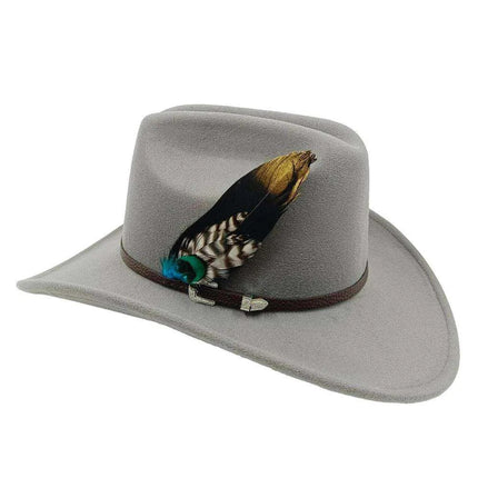 Chic Retro Cowboy Hat - Elegant White Jazz Style for All Occasions - Très Elite