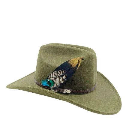 Chic Retro Cowboy Hat - Elegant White Jazz Style for All Occasions - Très Elite