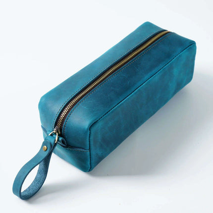 Chic Retro Leather Zippered Pen Holder - Perfect for Students and Collectors - Très Elite