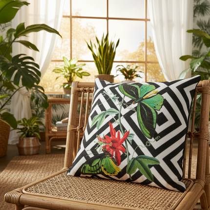 Chic Reversible Butterfly Throw Pillow Cover for Stylish Décor - Très Elite