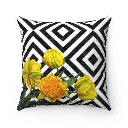 Chic Reversible Floral Throw Pillow Cover- Très Elite- Très Elite