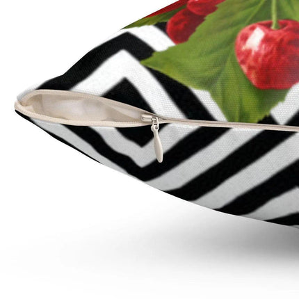 Chic Reversible Pillowcase with Abstract Fruits and Floral Design - Elevate Your Home Decor