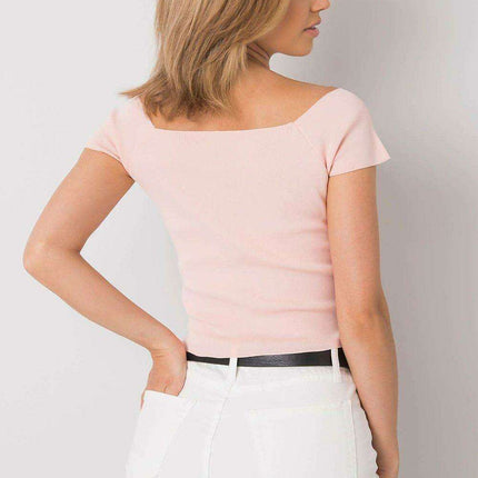Chic Ribbed Acrylic Blouse: Calben Edition - Très Elite