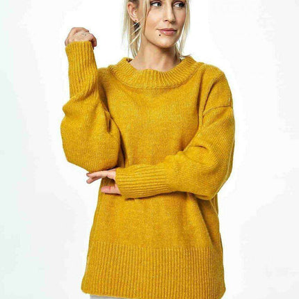 Chic Ribbed Boat Neck Pullover - Très Elite