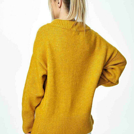 Chic Ribbed Boat Neck Pullover - Très Elite