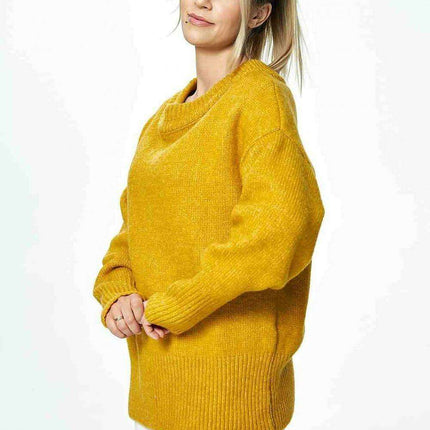 Chic Ribbed Boat Neck Pullover - Très Elite