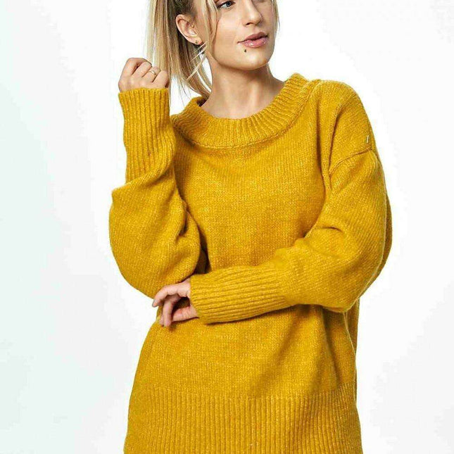 Chic Ribbed Boat Neck Pullover - Très Elite