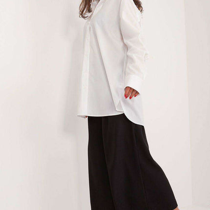 Chic Ribbed Cotton Long Sleeve Shirt - Très Elite