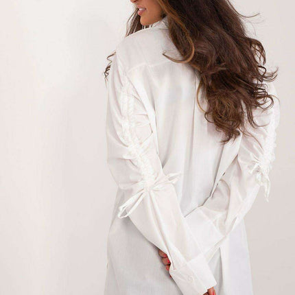 Chic Ribbed Cotton Long Sleeve Shirt - Très Elite