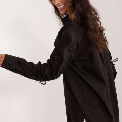 Chic Ribbed Cotton Long Sleeve Shirt - Très Elite