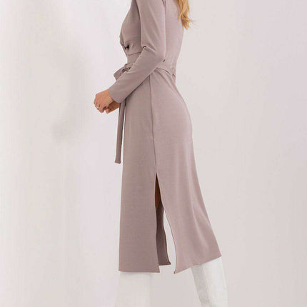 Chic Ribbed Daydress with Alluring Heart Neckline and Stylish Accents - Très Elite