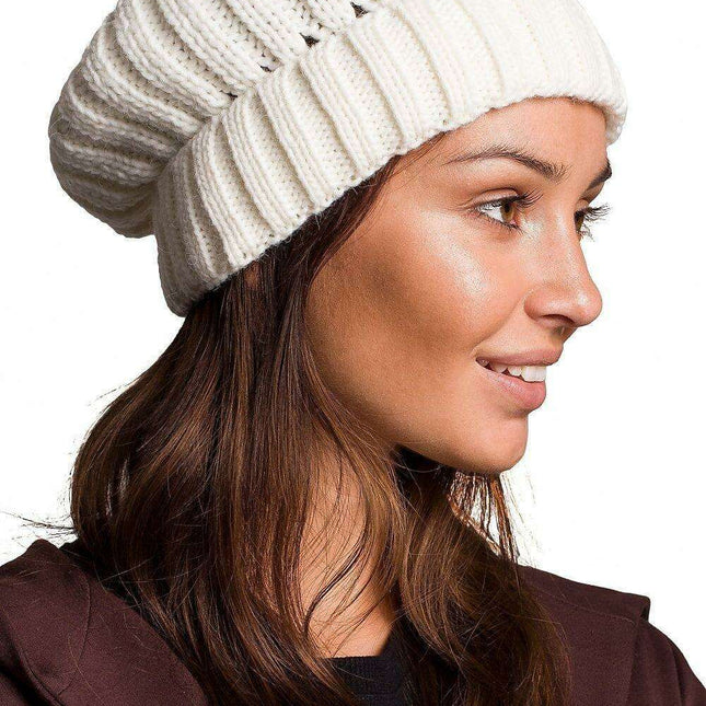 Chic Ribbed Knit Beanie for Winter Comfort