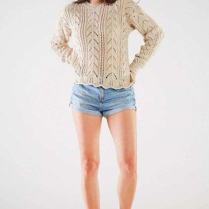 Chic Ribbed Knit Sweater for Women - Très Elite