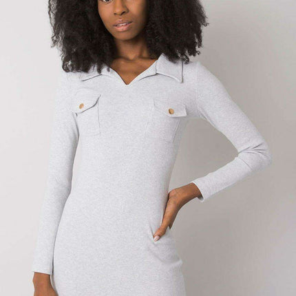 Chic Ribbed Pencil Dress With Heart Neckline Parisian Style - Très Elite
