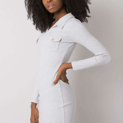 Chic Ribbed Pencil Dress With Heart Neckline Parisian Style - Très Elite