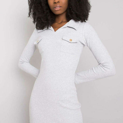 Chic Ribbed Pencil Dress With Heart Neckline Parisian Style - Très Elite